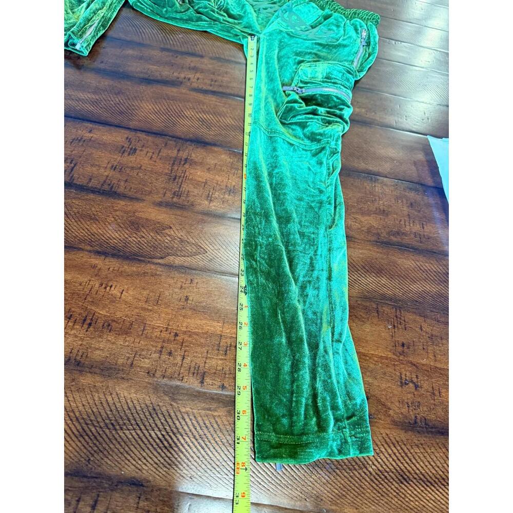 Guapi Mens Pant Limited Edition Green Cargo Velvet Seaz Streetwear, Size 32 - Picture 11 of 14
